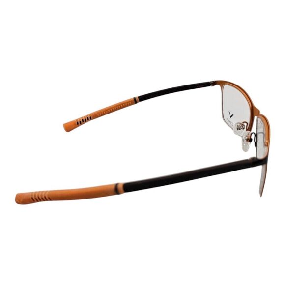 CEO-V CV638 Brown Orange T6-40 Flexible 54-16-132 Eyeglasses Frame Demo New - Picture 3 of 15